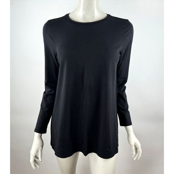 Eileen Fisher Tops - Eileen Fisher Stretch Jersey Knit Crew Neck‎ Top Women PS EUC Long Sleeve Shirt